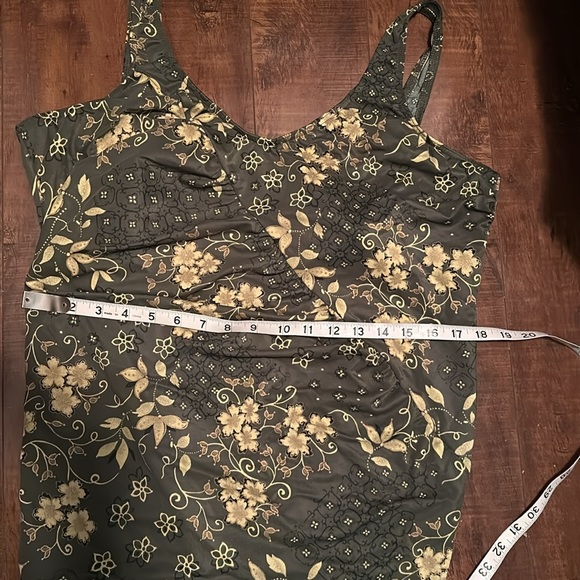Baltex Green Floral One Piece Bathing Suit - Picture 7 of 7